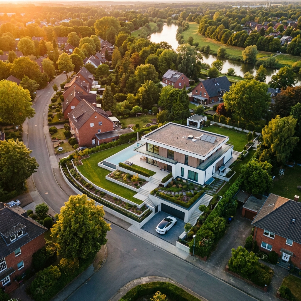 Drohnenaufnahme Immobilie